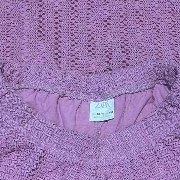 Zara Purple Casual Knit Shorts - Picture 2 of 2